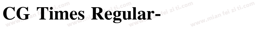 CG Times Regular字体转换